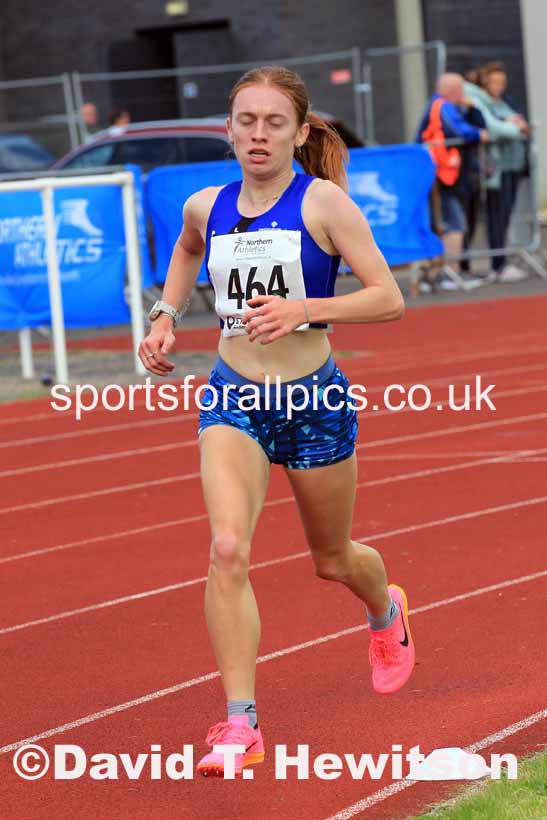 Womens under-17s 3000 metres, 2023 Northern Under-13s, Under-15s and Under-17s, Middlesbrough.  Photo: David T. Hewitson/Sports for All Pics